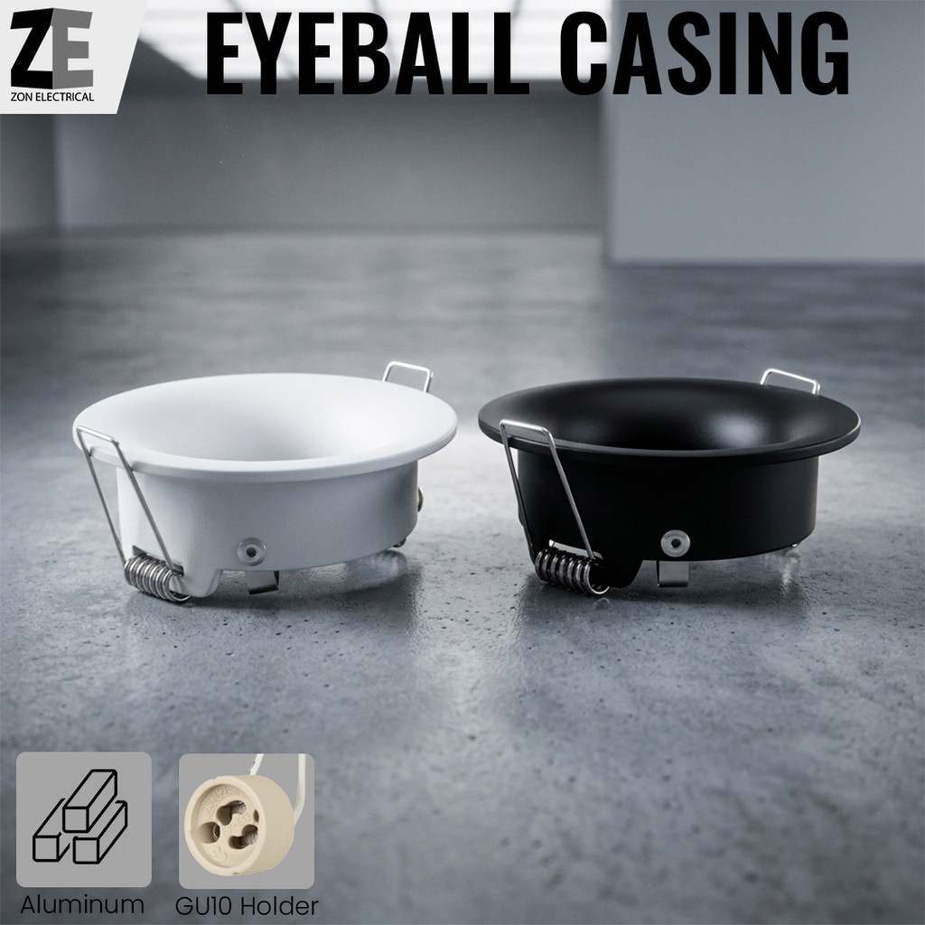 PREMIUM Eye Ball Casing White or black Color GU10 Recessed Down Light ...