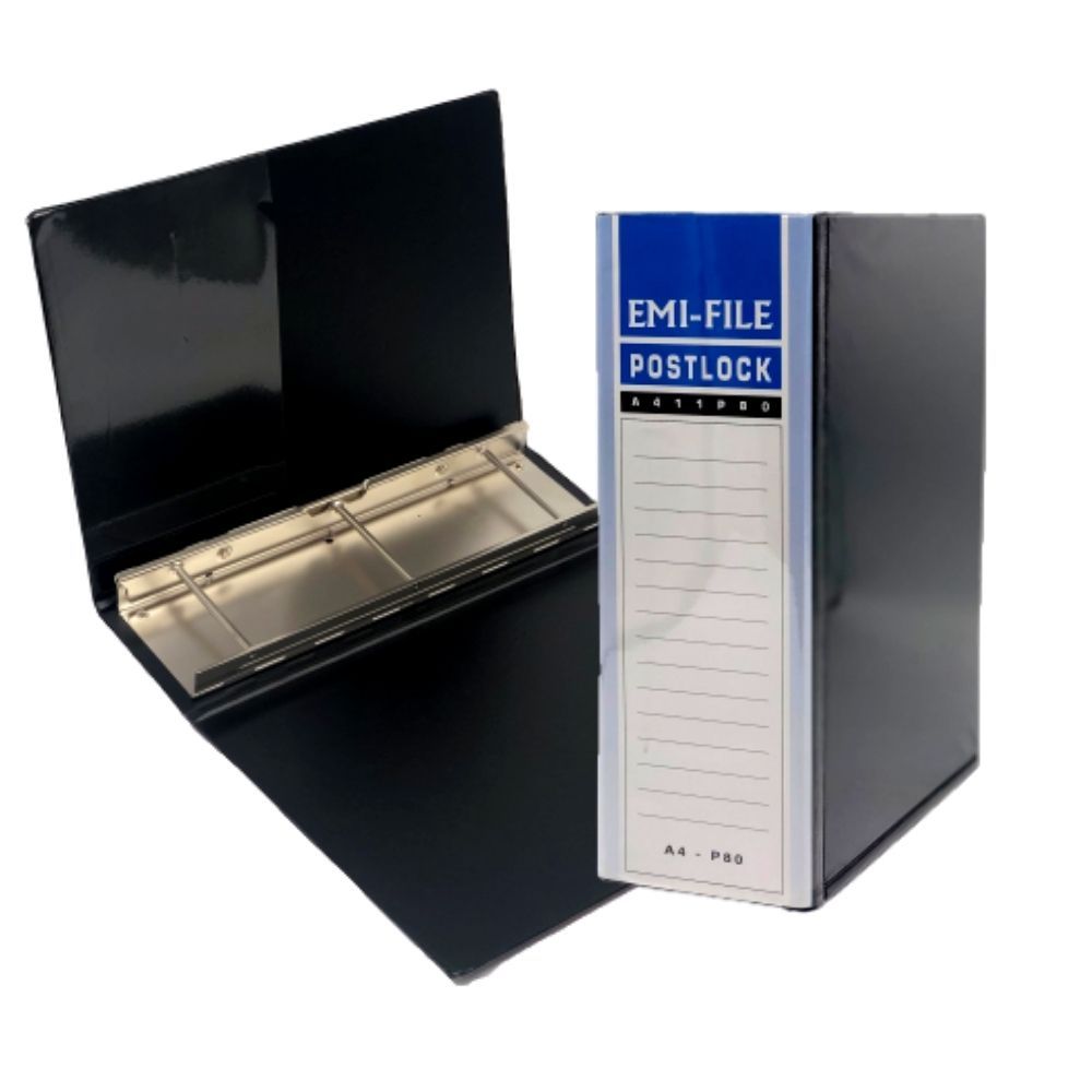 3 Post Lock File (80mm) - Black / 1pcs | Shopee Malaysia