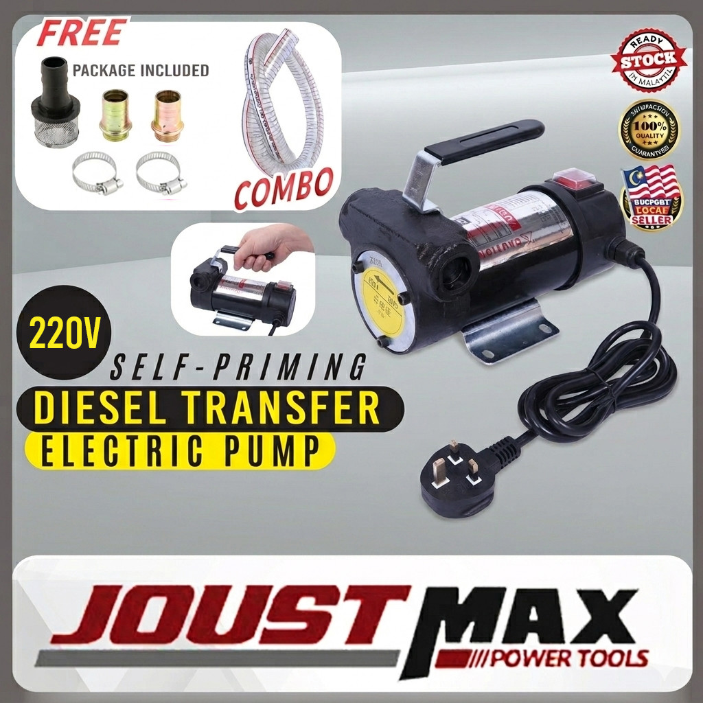 12v Self-Priming Diesel Transfer Electric Pump Fuel Extractor Machine ...