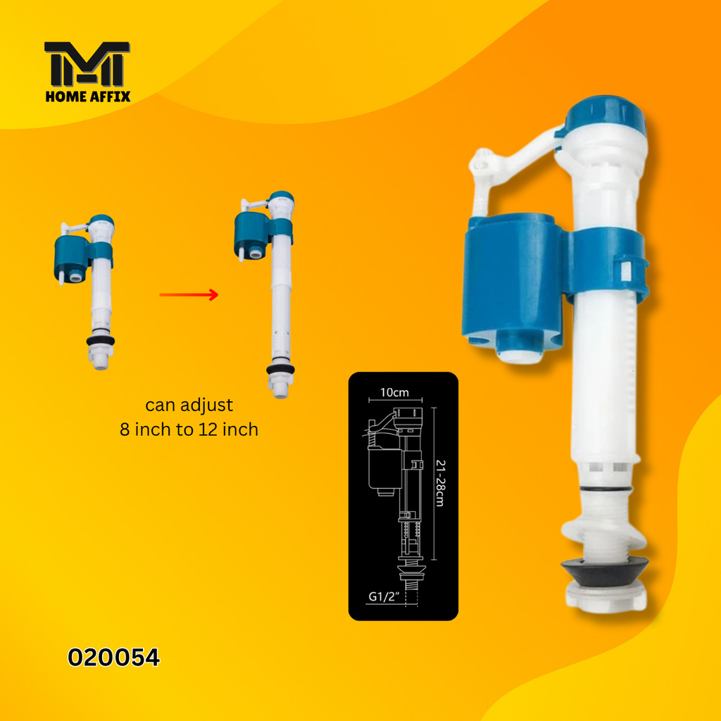 Toilet Water Tank Valve Flush Inlet Valve , Compact Bottom Valve ...
