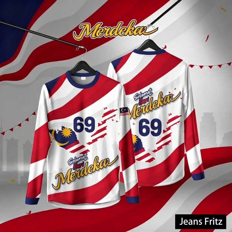 2026 Baju Merdeka T-Shirt 69th Independence Day Jersey, Full ...