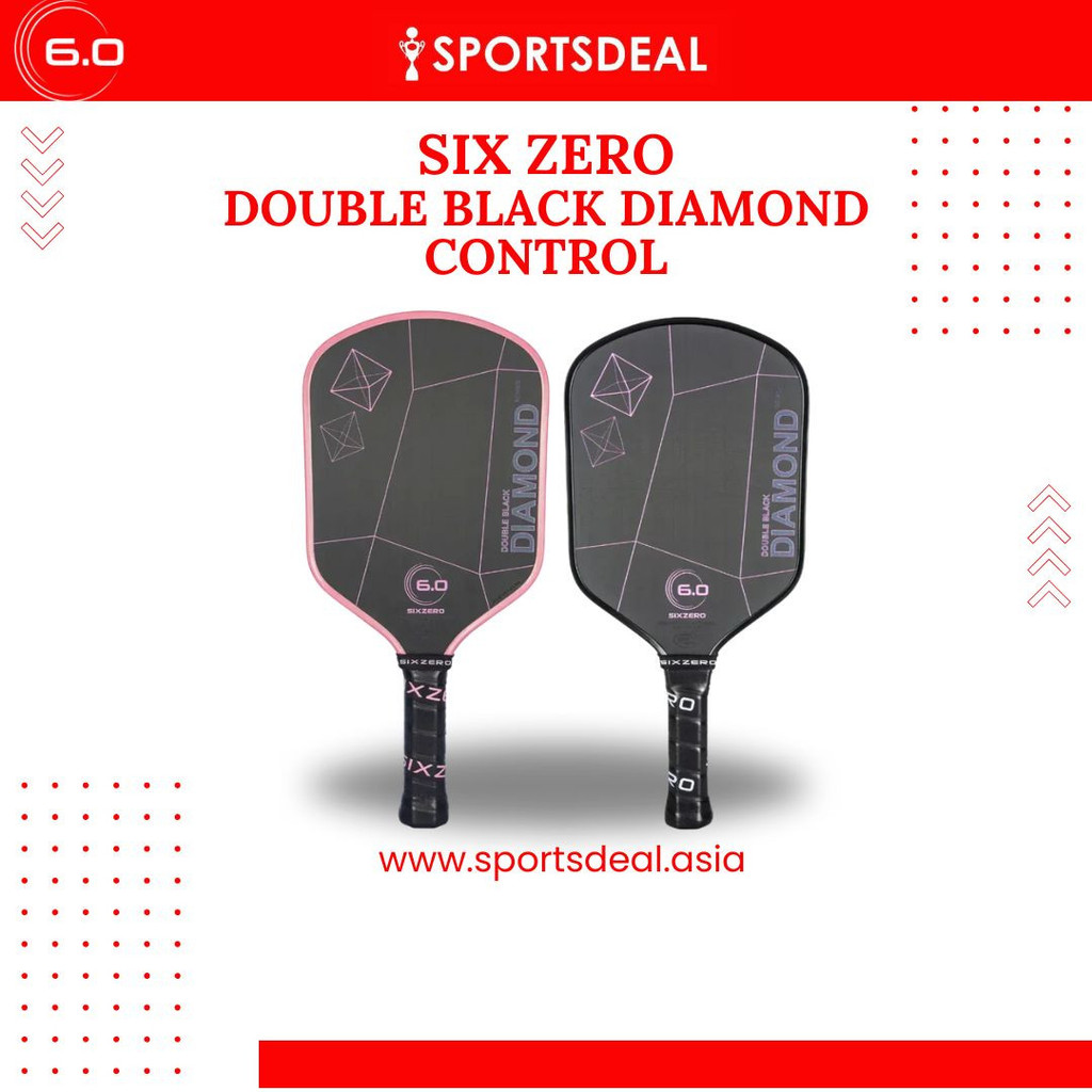 Six Zero Double Black Diamond Control Pickleball Paddle | Shopee Malaysia
