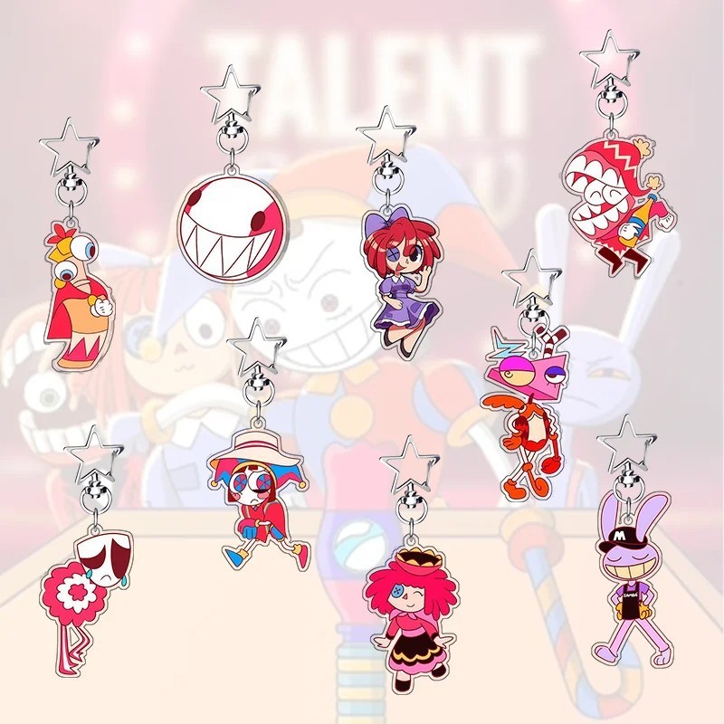 The Amazing Digital Circus TADC mica acrylic keychain 6cm Pomni Jax ...