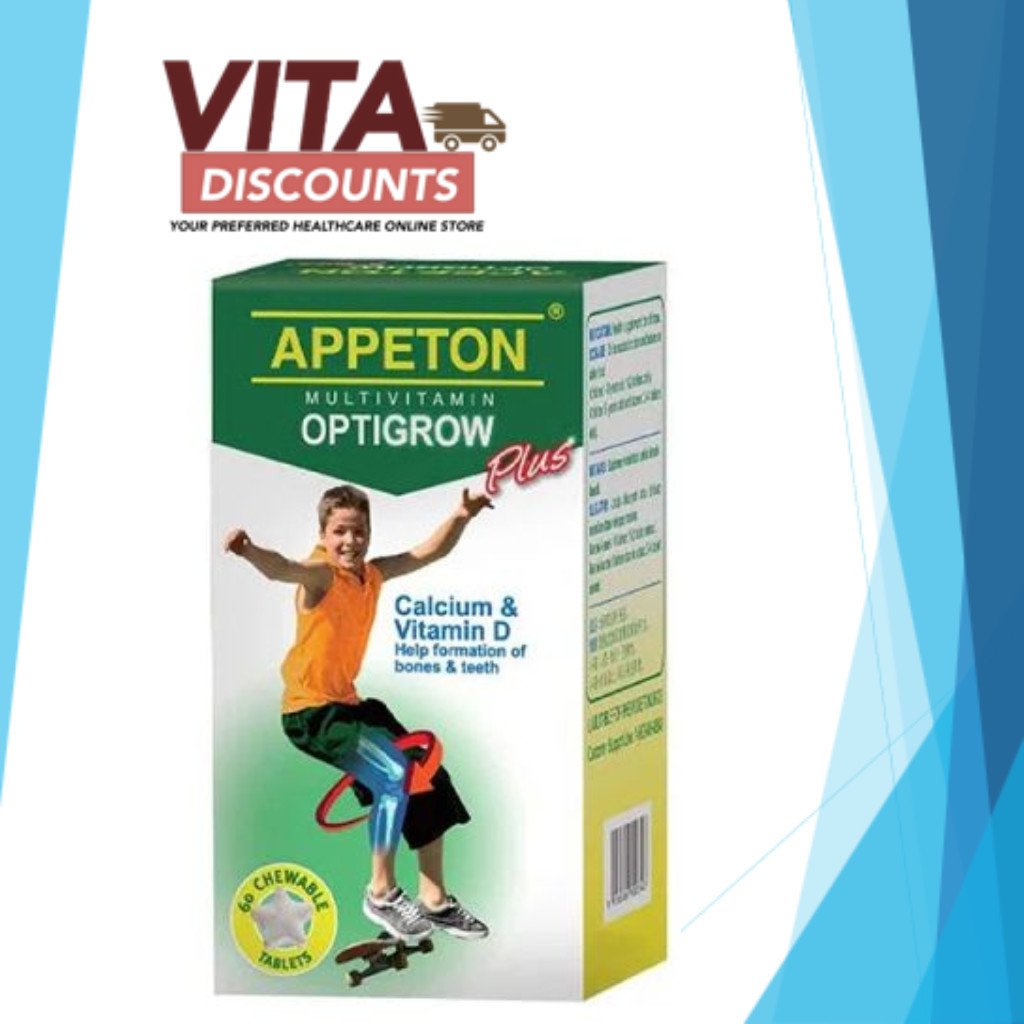 Appeton Multivitamin Optigrow Plus Tabs (60's) [Exp 05/2027] | Shopee ...
