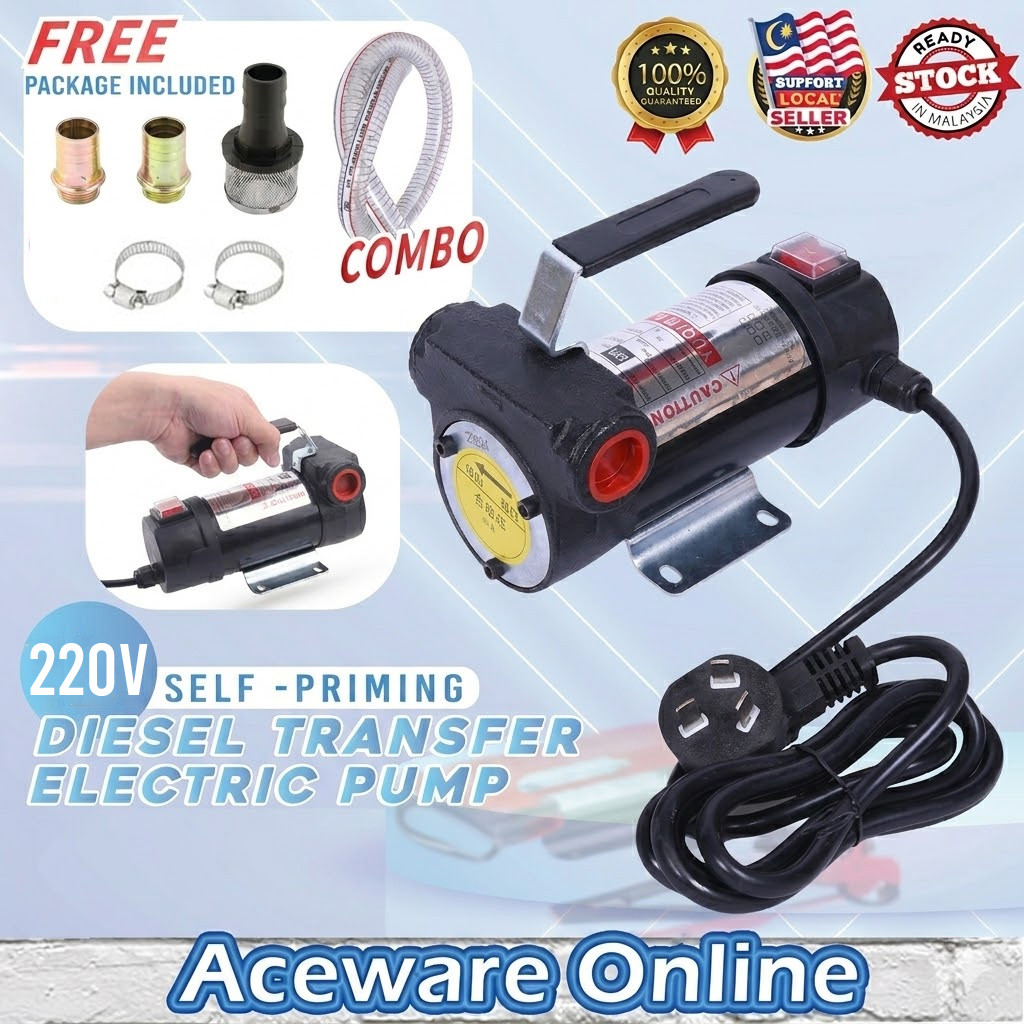 12v Self-Priming Diesel Transfer Electric Pump Fuel Extractor Machine ...