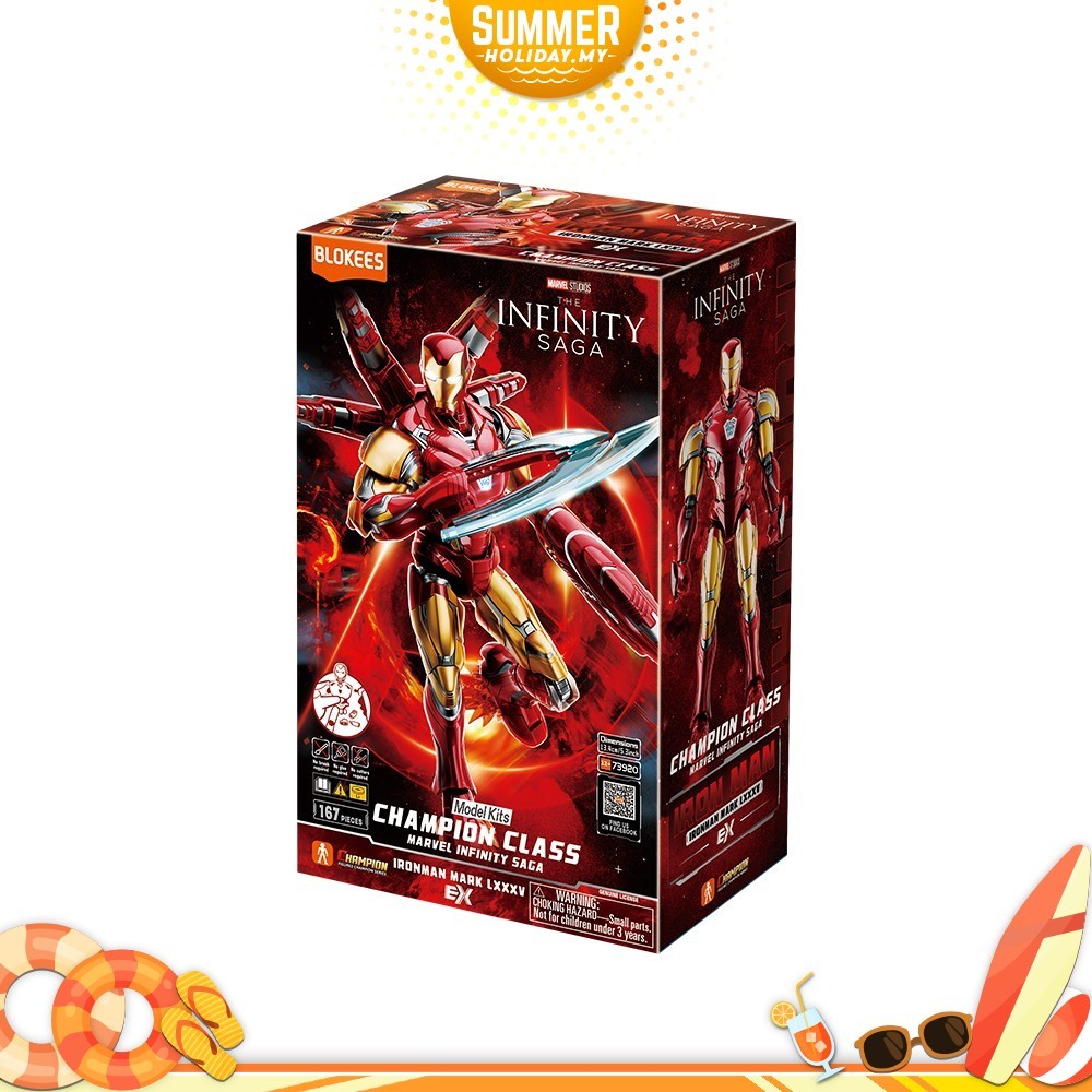 Blokees Marvel Infinity Saga Champion Class 01 Iron Man MK85 EX Model ...
