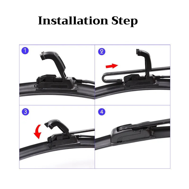 Windshield Wiper Blades For Hyundai Inokom i10 2008-2017 Front And Rear ...