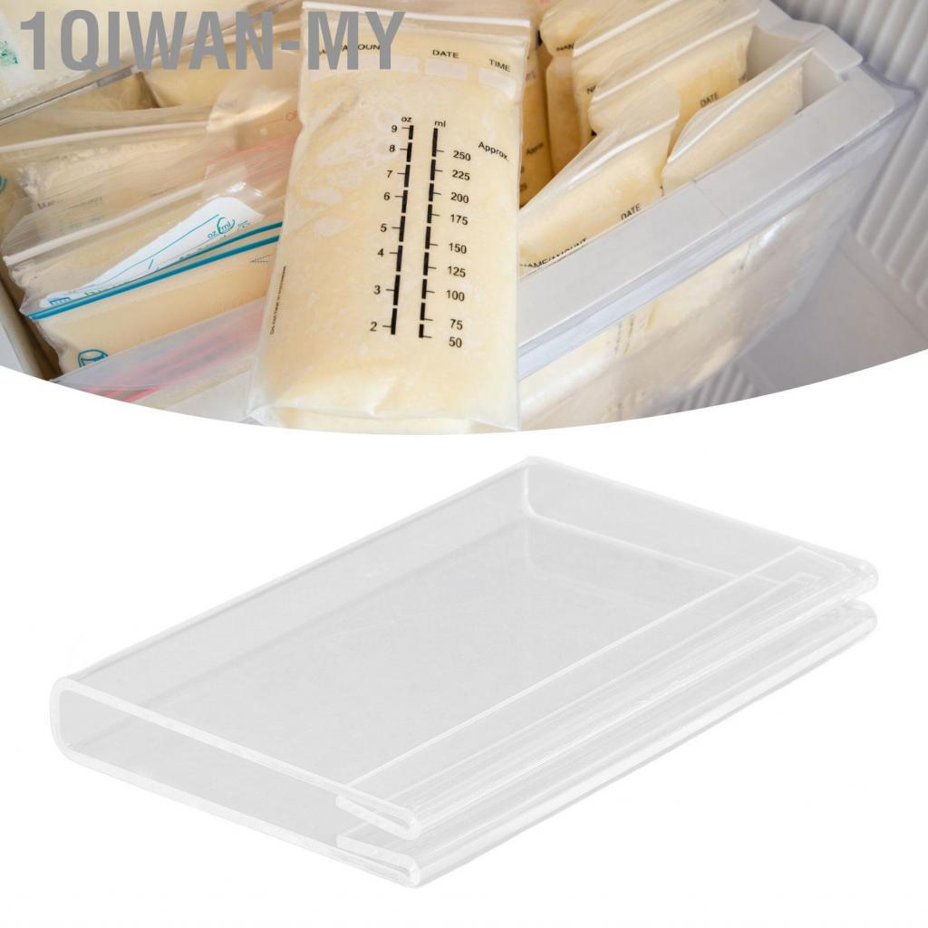 1qiwan-my Flat Breast Milk Freezer Storage Organizer 4 5 6 oz