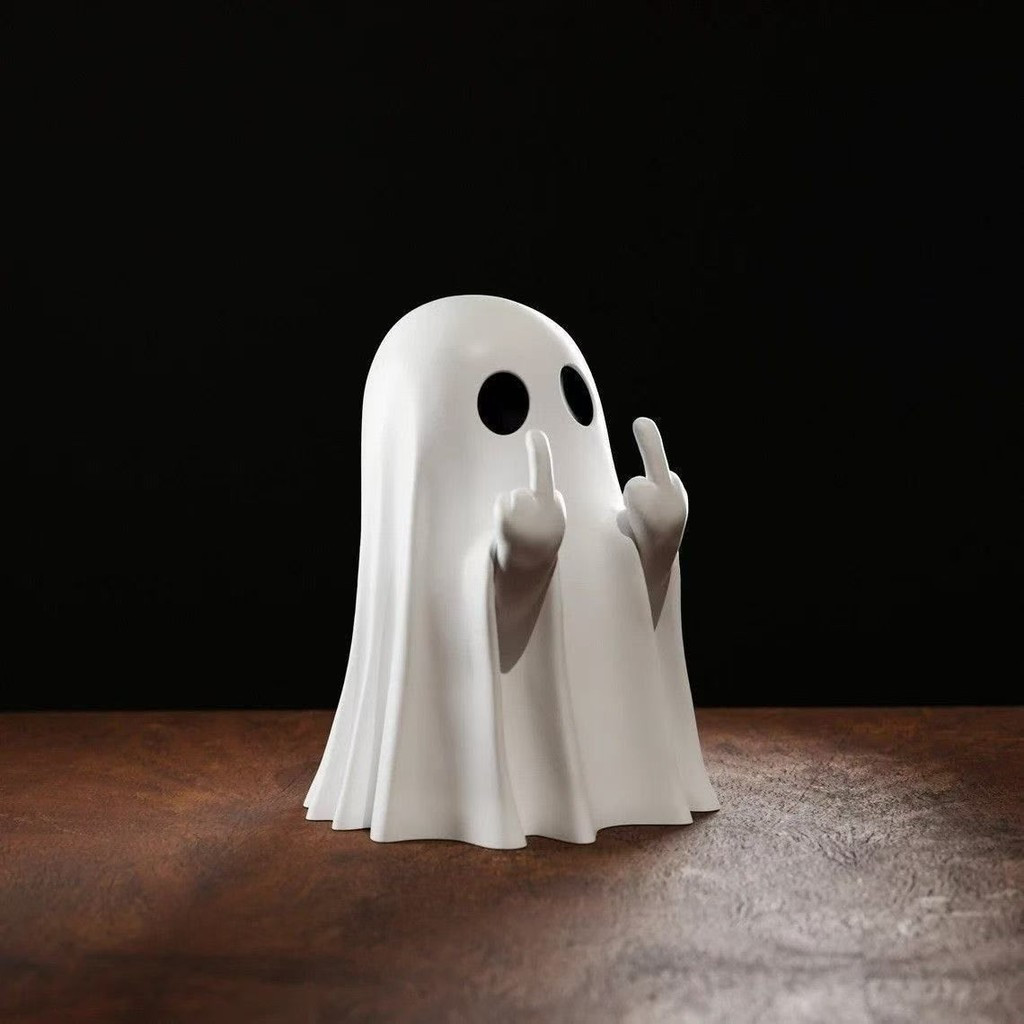 Finger Ghost Figurine Funny Gift for Friends 8cm Weird Gift Desktop ...