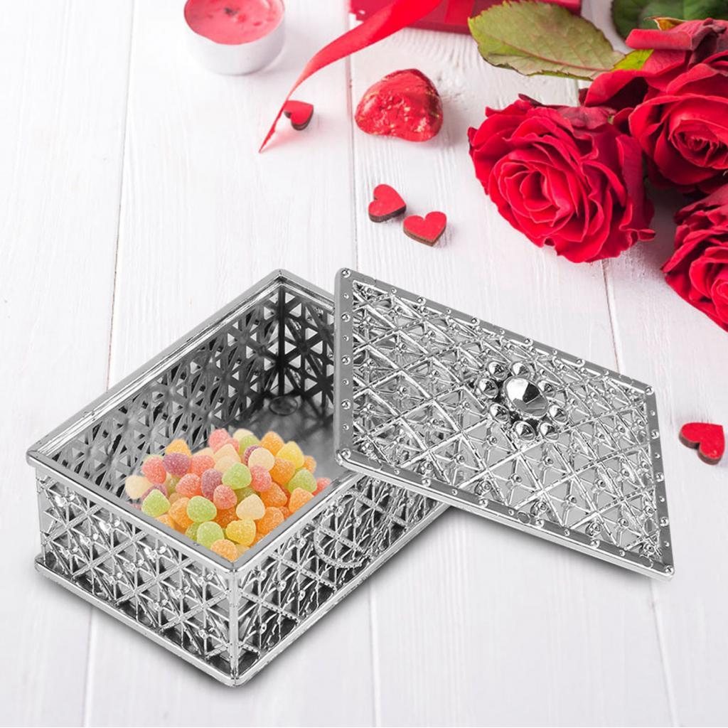 kkala 12PCS Candy Gift Boxes Square Treasure Chest Shape Wedding Favor ...