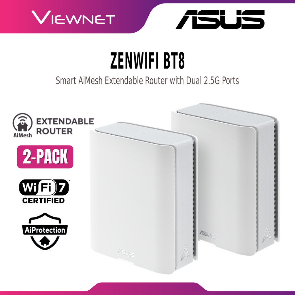 Asus ZenWiFi BT8 / BT10 Tri Band WiFi 7 Mesh System AiMesh Extendable ...