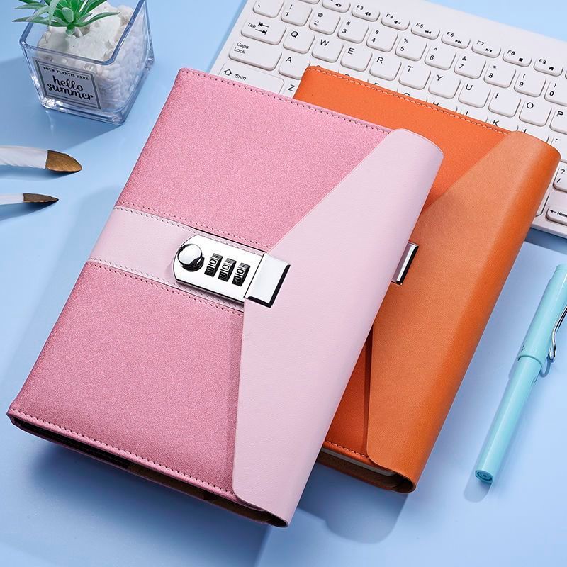 A5 Password Notebook Locked Diary Thickened Simple Password Notebook ...