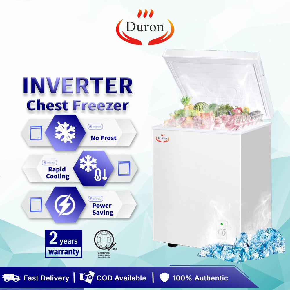 DURON Freezer Inverter Chest Freezer Refrigerator Mini Freezer ...