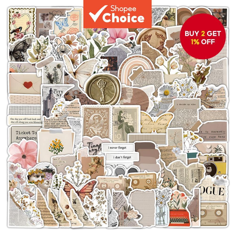 120 Pieces Incomplete Diary Stickers - Cute Decorative Decals for ...