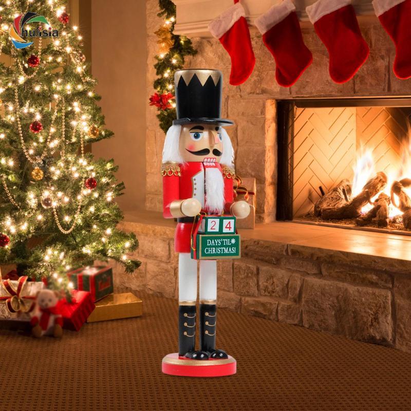 chulisia Wooden Nutcracker Soldier Nutcracker Figure Festival Puppet ...