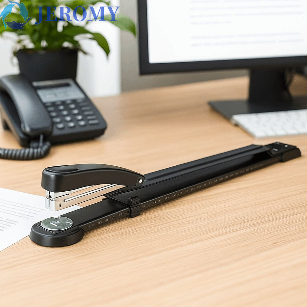 JEROMY Long Reach Stapler, Thickened 50-Sheet Capacity Long Arm Stapler ...