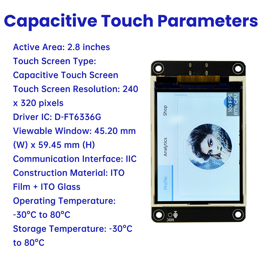 DIYMORE ESP32-S3 Development Board Wifi Bluetooth Intelligent Display ...