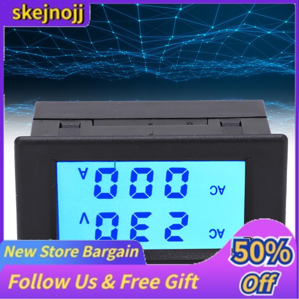 skejnojj AC Voltmeter Ammeter LCD Display Voltage Meter 80-400V AC100A ...