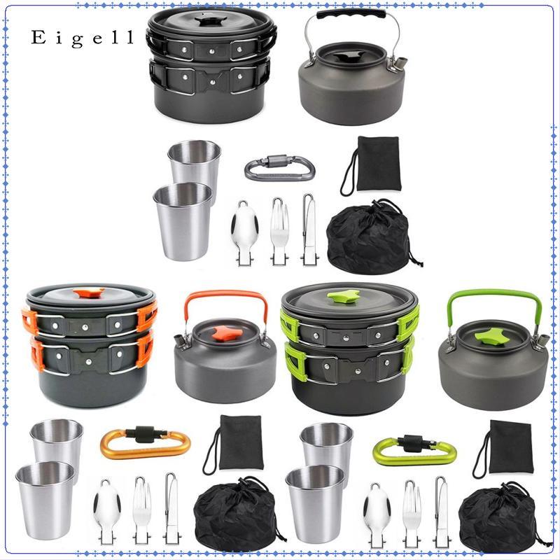 Eigell Non-stick Lightweight Pot Outdoor Cooking and Picnic Mini Kettle ...