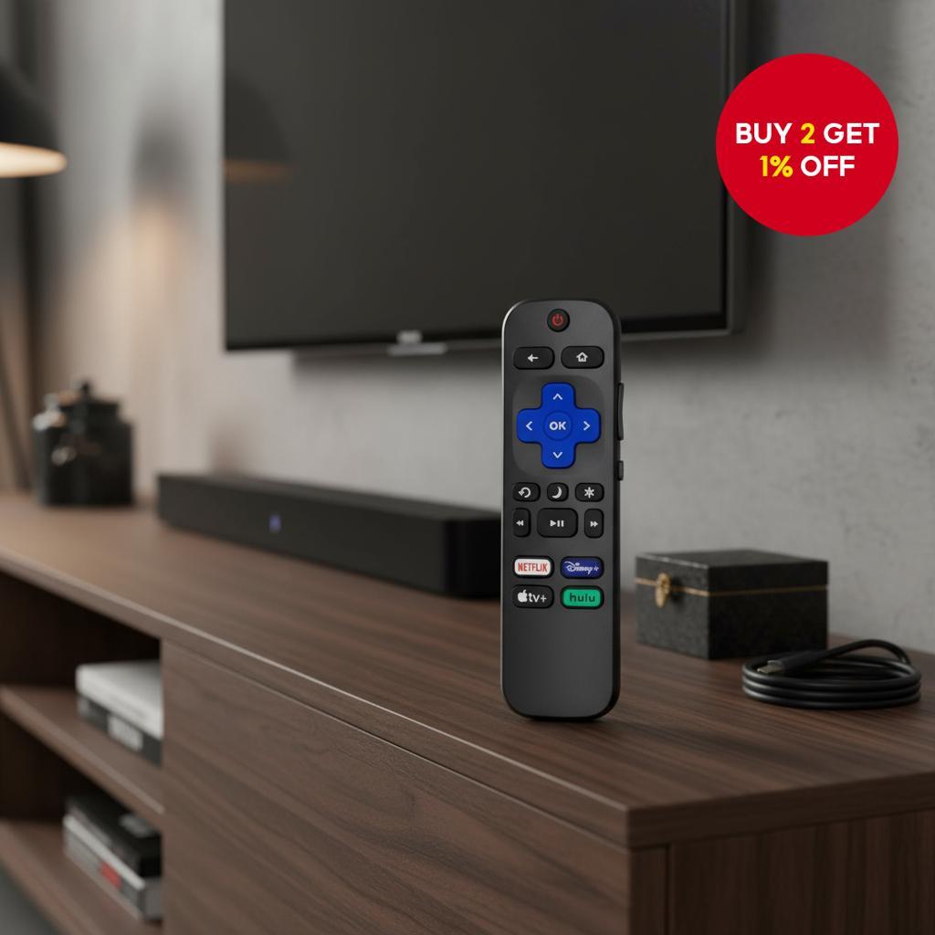Roku-TV-Remote Replacement Compatible with Hisense, Onn, Sharp Roku ...