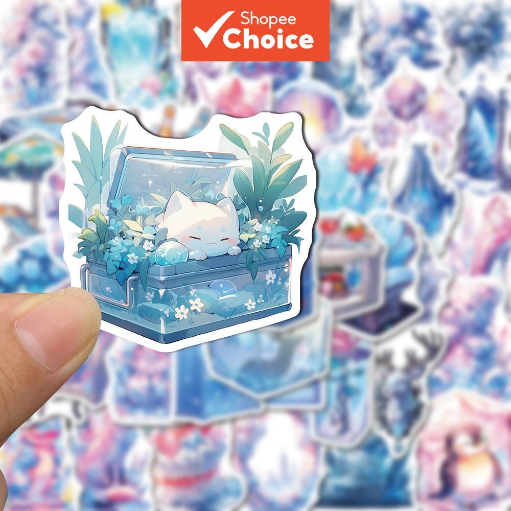 50pcs Cute and Exquisite Graffiti Stickers in the Ice and Snow World ...