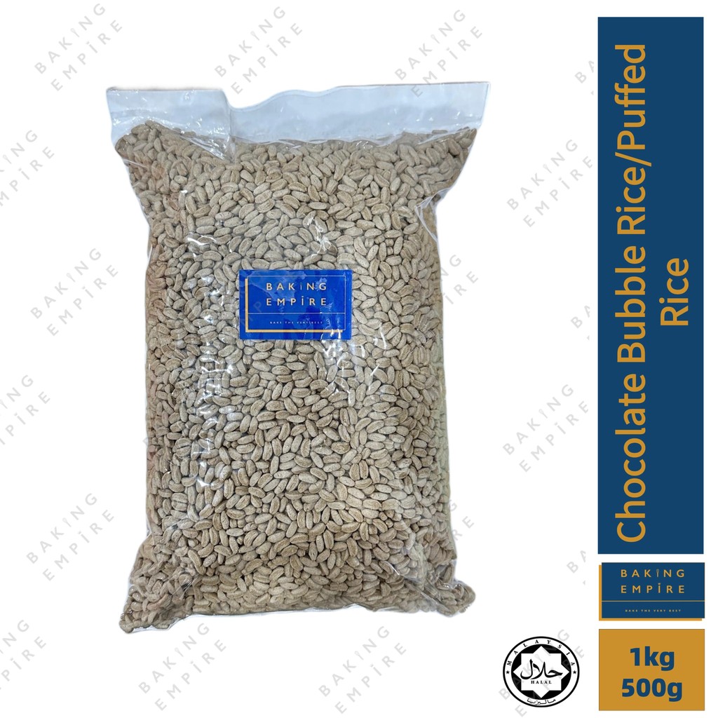 Chocolate Bubble Rice/Puffed Rice (Big/Small Size) 1kg/500g | Shopee ...