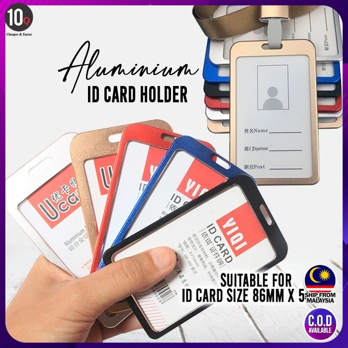 Aluminium Alloy Vertical ID Card Holder event | Shopee Malaysia