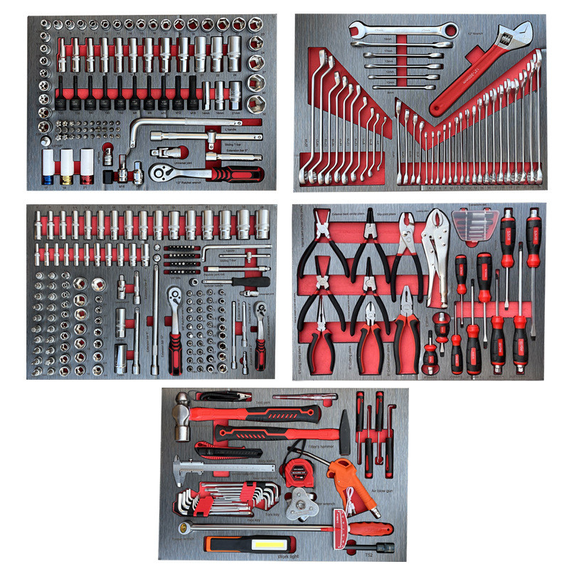 Factory 369PCS Tools set Drawer mobile tool cabinet trolley | Shopee ...