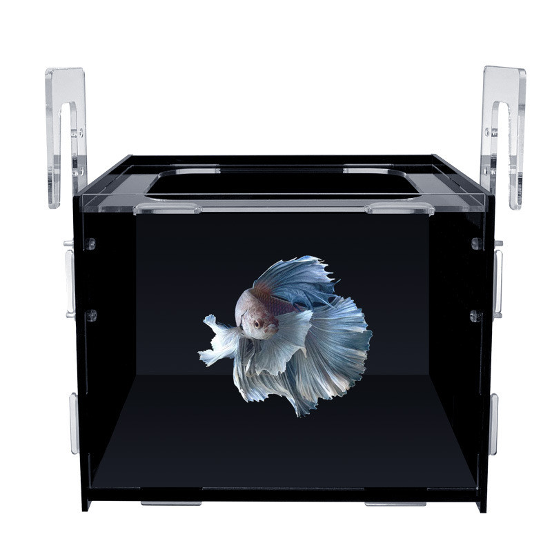 1set Fish Tank Isolation Box Acrylic Isolation Box Black/White ...
