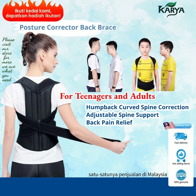 Teenagers And Adults Back Support & Corrector Posture Back To Corrector ...