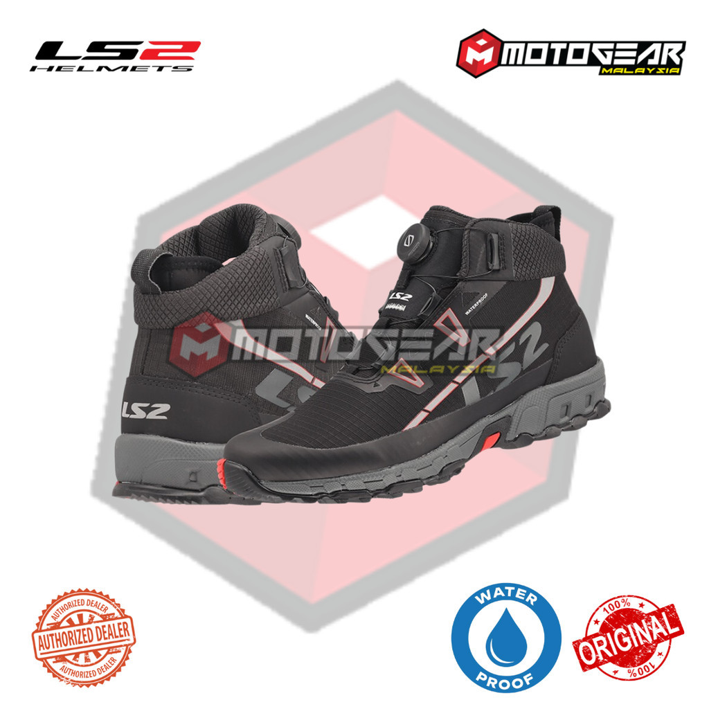 LS2 TREKKER RIDING BOOT WATERPROOF BLACK | Shopee Malaysia