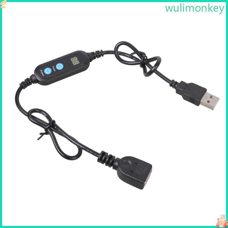 WU Automatic Restart USB Timer Cable 1-24H Programmable Control USB ...