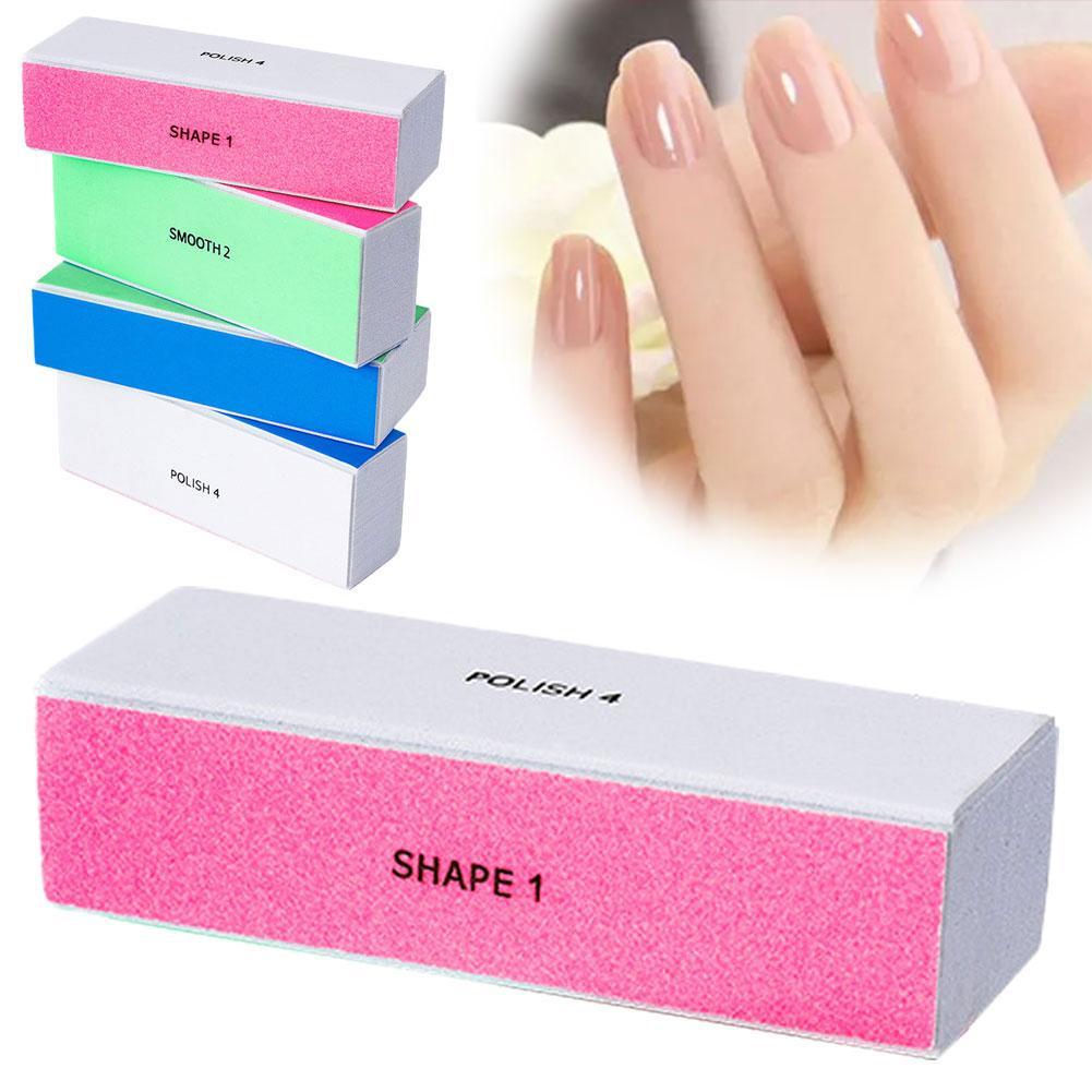 4in1 Nail File Buffer Block Fine Grit Smooth Polish Nailfile Shine ...