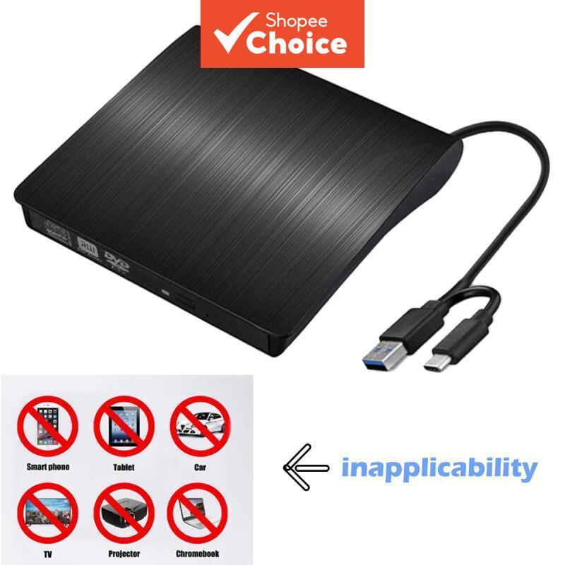 Portable CD DVD USB3.0 Type C Board External CD Casing SATA To ROM ODD ...