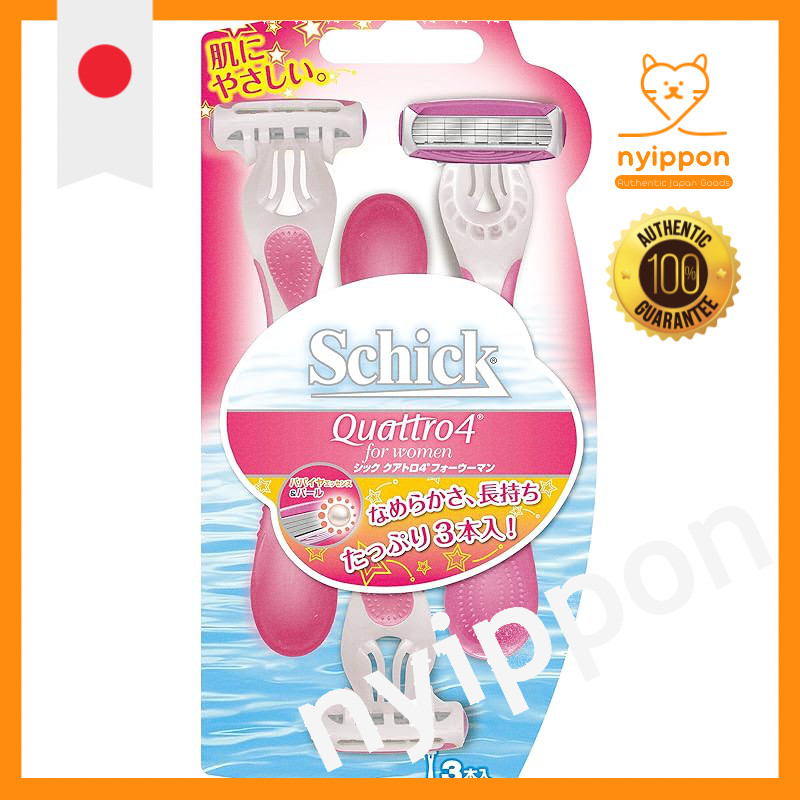 Schick Quattro4 Disposable Razors for Women with Safety Wire - 3 Count ...