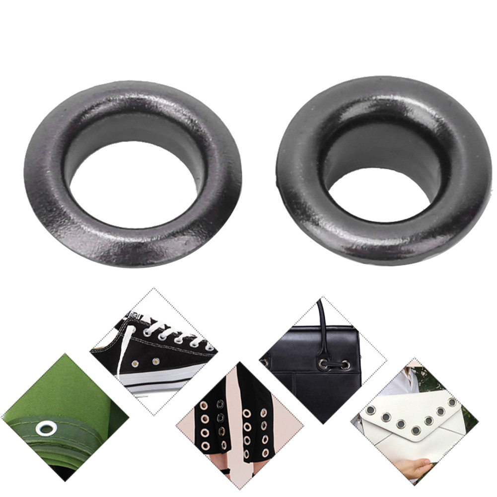 Bmai Eyelets Shoes Eyelet 100pcs 5mm Brass Double Sided Rivets Grommet ...