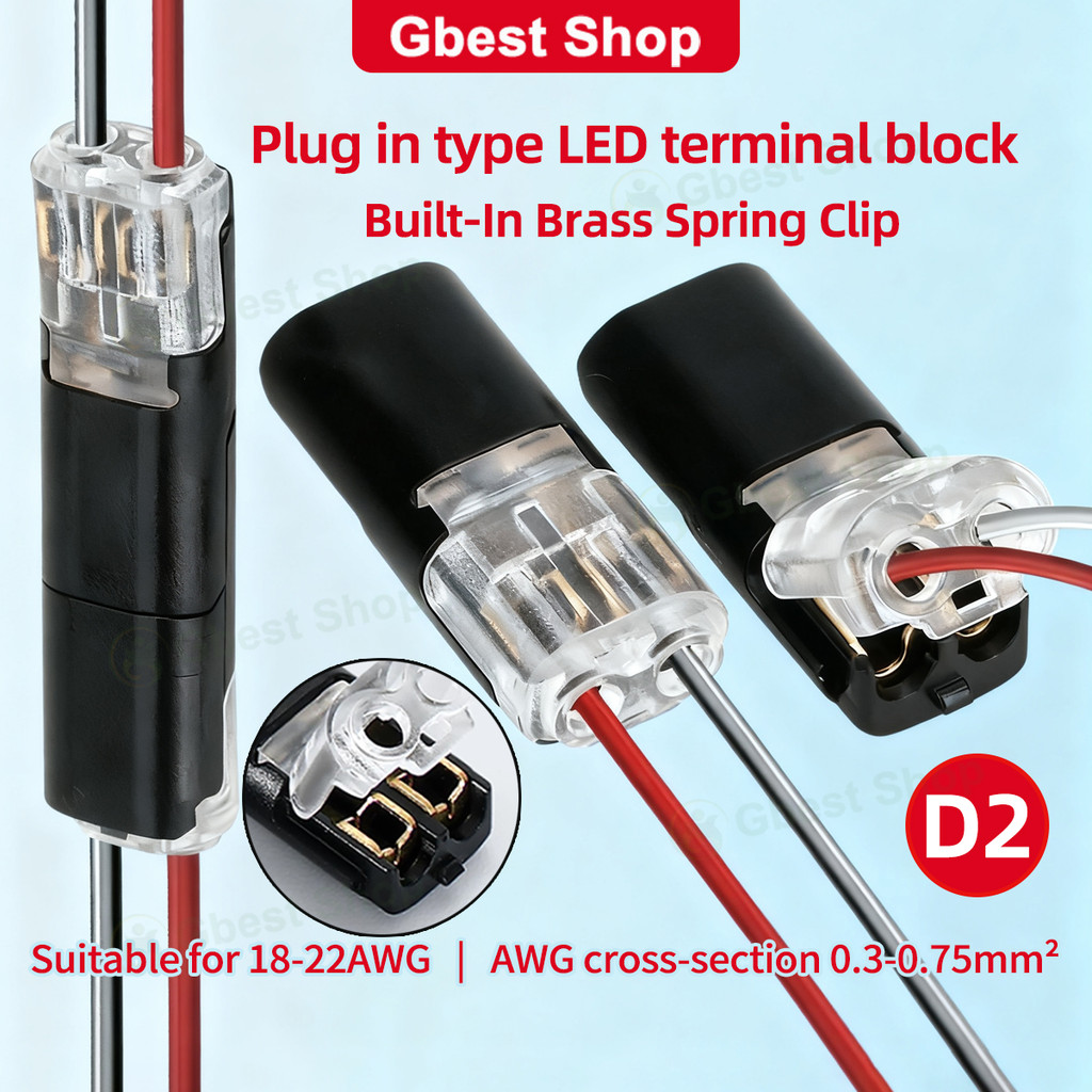Gbest Pencawang Wayar Kereta 2 Pin Way Plug Car Electrical Connector ...