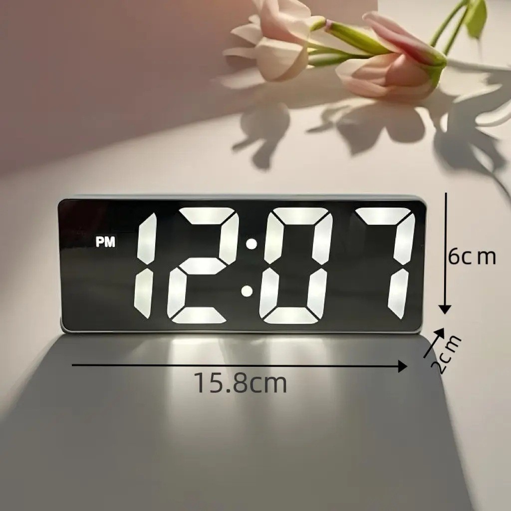 LED Luminous Temperature Clock Large Digital Perpetual Calendar ...