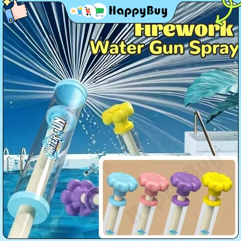 Pistolet à Eau Effet Feu D'artifice – Pulvérisateur Ludique 43,7 Cm – Pour Enfants Dès 4 Ans – Bleu, Rose, Jaune Ou Violet