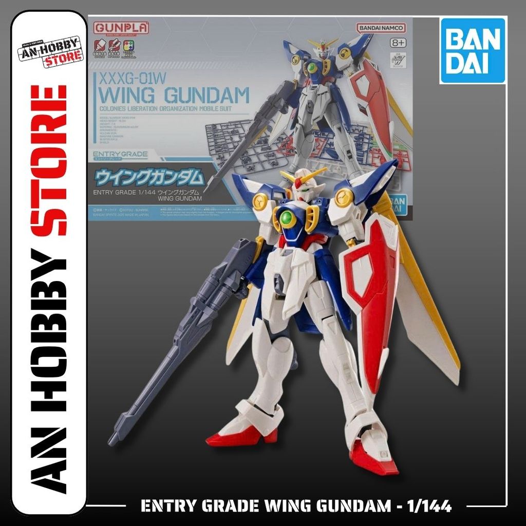 BANDAI ENTRY GRADE 1/144 WING GUNDAM ASSEMBLY MODEL | Shopee Malaysia