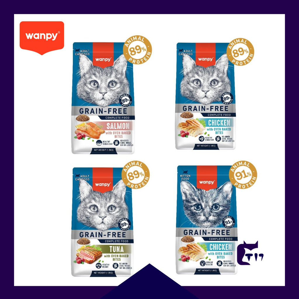 Wanpy Cat Food 1.5kg / 8kg – Premium Dry Kibbles for Cats & Kittens ...