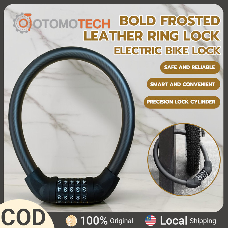 【COD】57CM Cycling Lock Steel Five-digit Code Anti-theft 1.72CM Bold ...