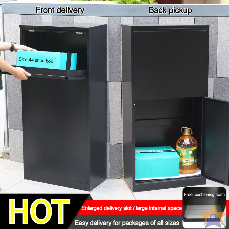 Parcel Box Front Drop Rear Receive Private Outdoor Parcel Lockers Home ...