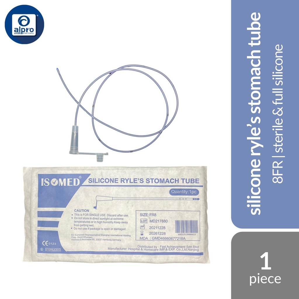 Isomed Ryle's Tube Silicone (8/ 10/ 12/ 14/ 16/ 18FR) | Sterile & Soft ...