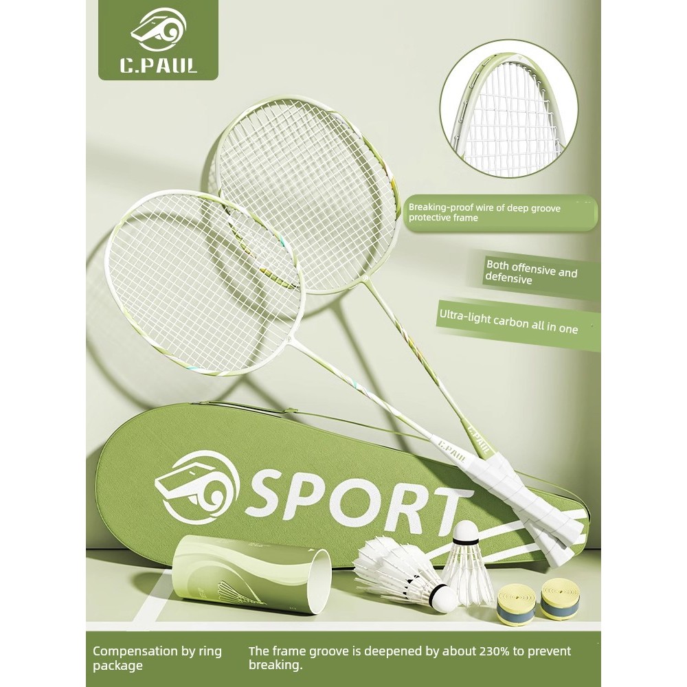 badminton racket raket badminton Deep Groove Badminton Racket Genuine ...