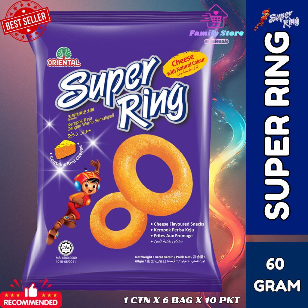 SUPER RING CHEESE SNACK 60G | Shopee Malaysia