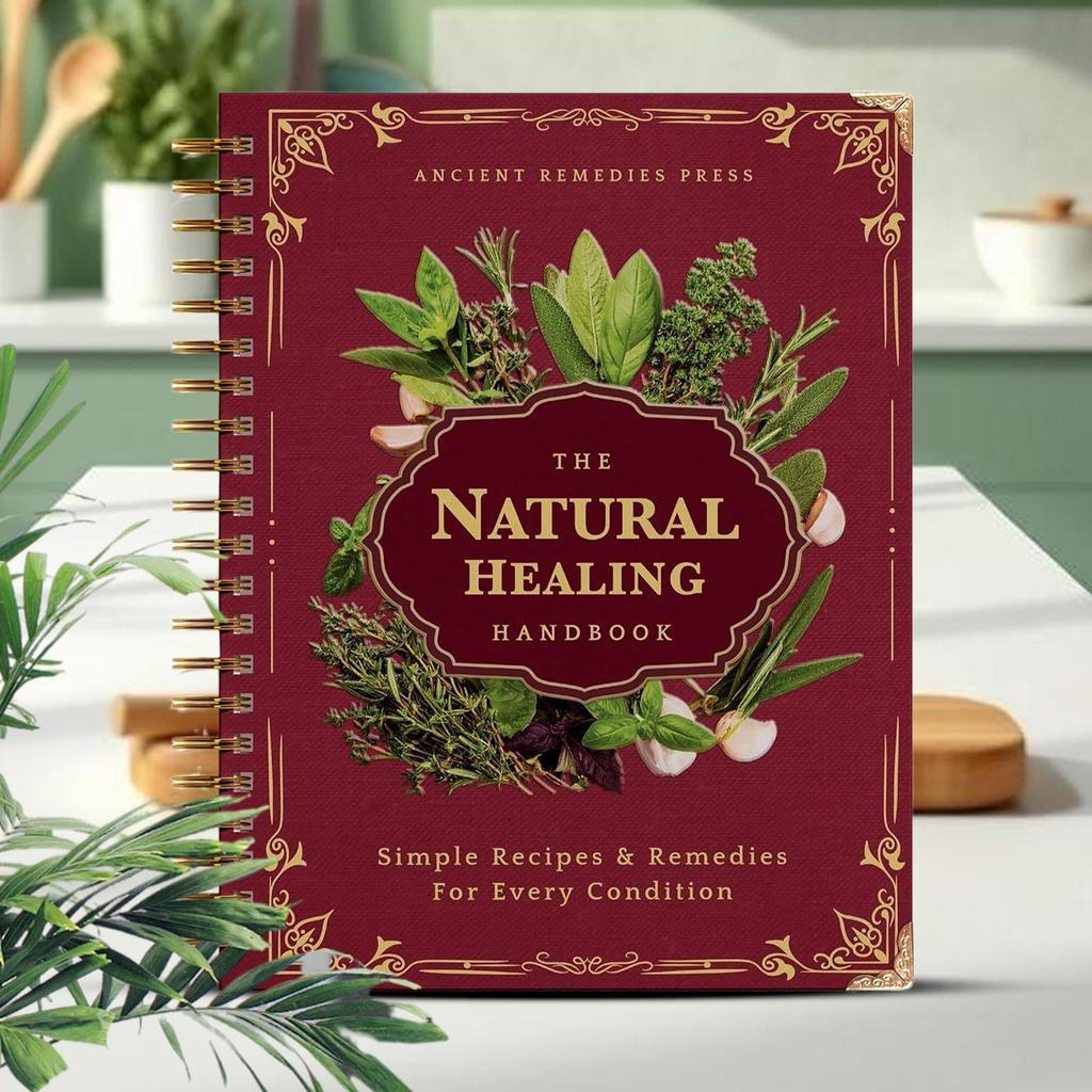 The Natural Healing Handbook Human Health Guide Book Plant Theme Eating ...