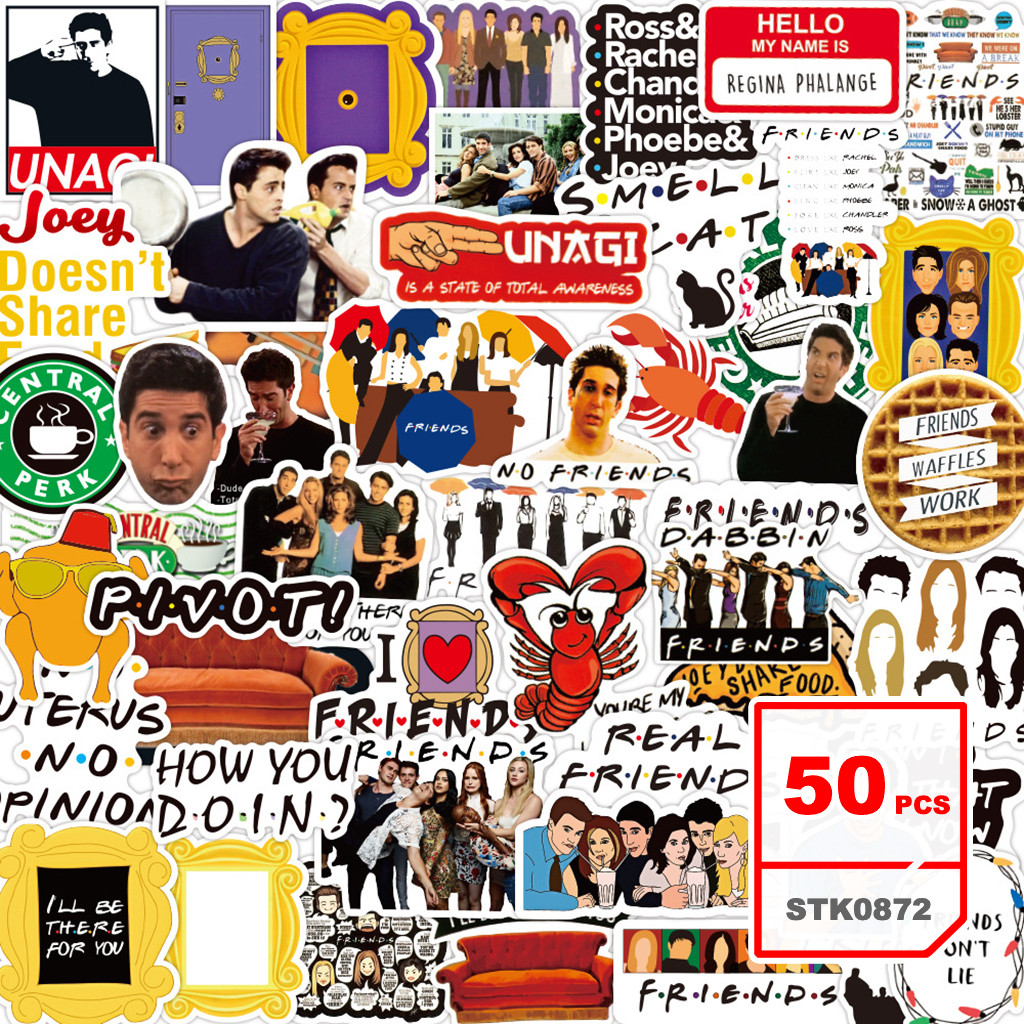 Friends Stickers Set American TV Series Waterproof Graffiti Decals ...