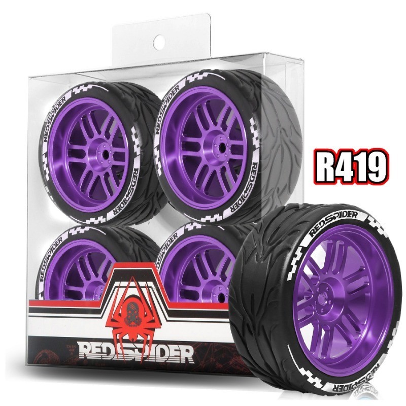 1/10 RC Racing Wheels Tires Metal Wheel Rims Hub12mm Hex for RC Car HSP ...