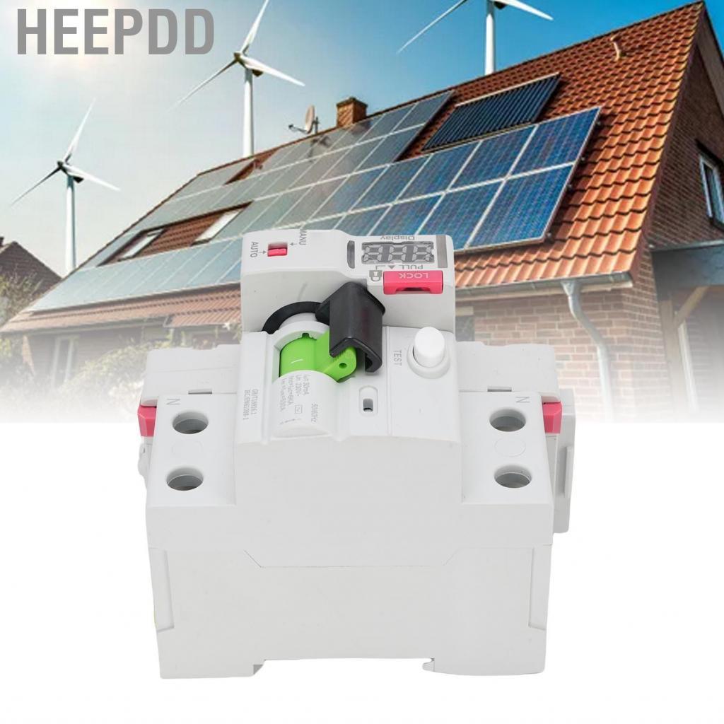 HEEPDD RCCB Digital Display Earth Leakage Circuit Breaker Mechanical ...